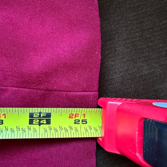 Karen Scott Red Zip Collared & Pockets Shoulder Pads Fully Lined S 12 Zip Front. - Picture 14 of 15